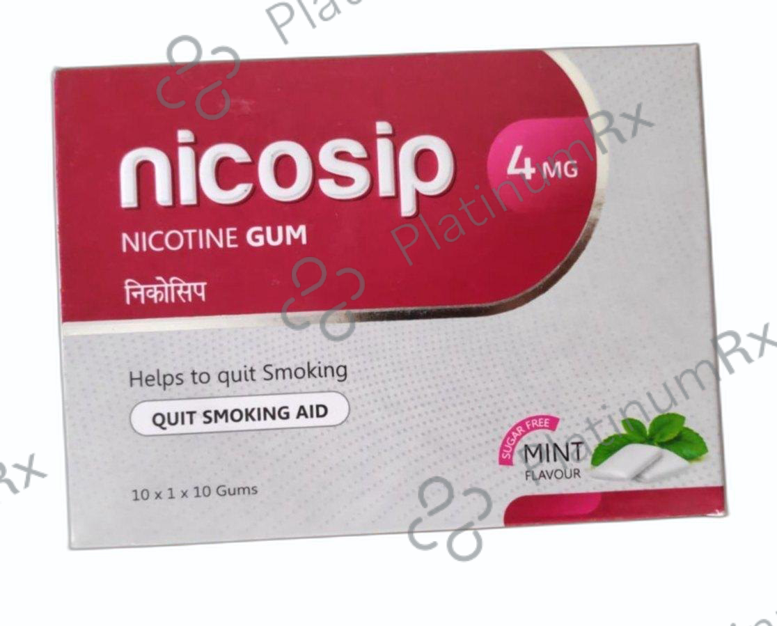 Nicosip 4mg Gum 10s