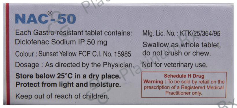 NAC 50mg Tablet 10s