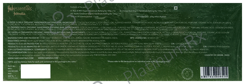 Fabessentials Organic & Handmade Assorted Bathing Bars Gift Set