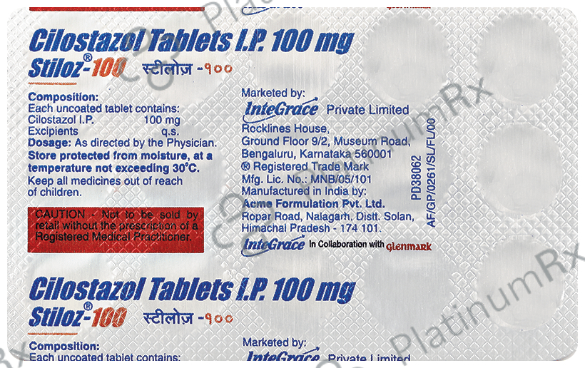 Stiloz 100mg Tablet 15s