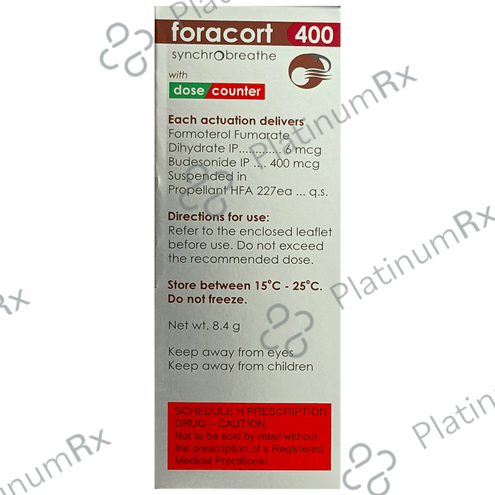 Foracort 400/6mcg Synchrobreathe Inhaler 120MDI