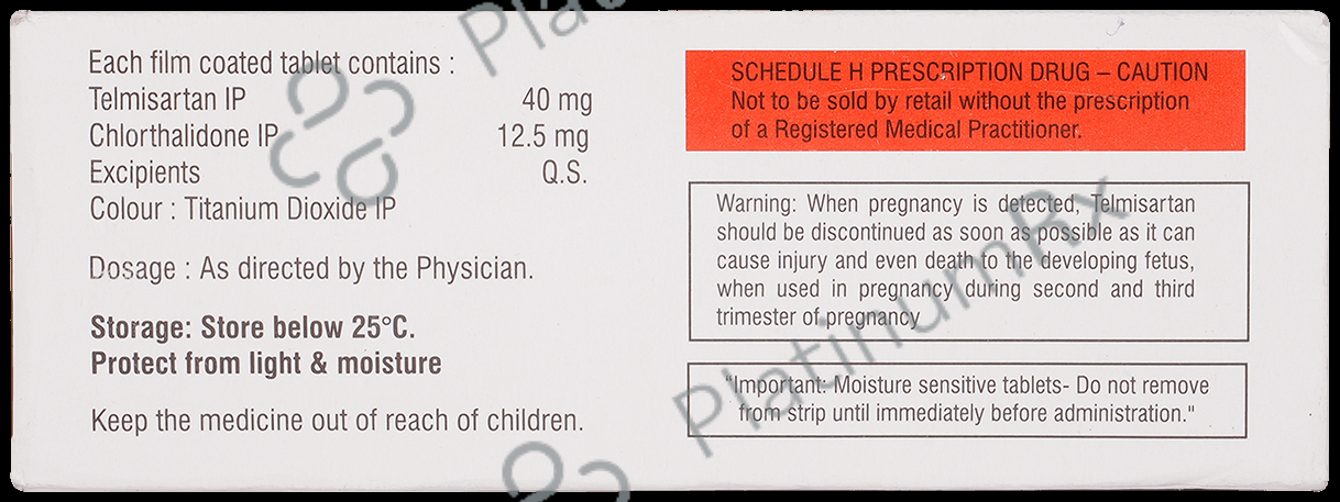 Cortel CH 12.5/40mg Tablet 15s