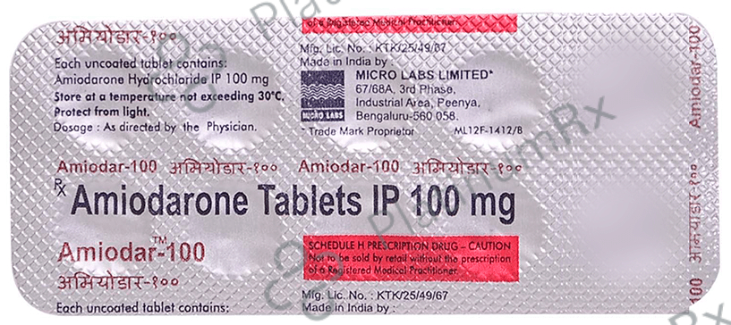 Amiodar 100mg Tablet 10s