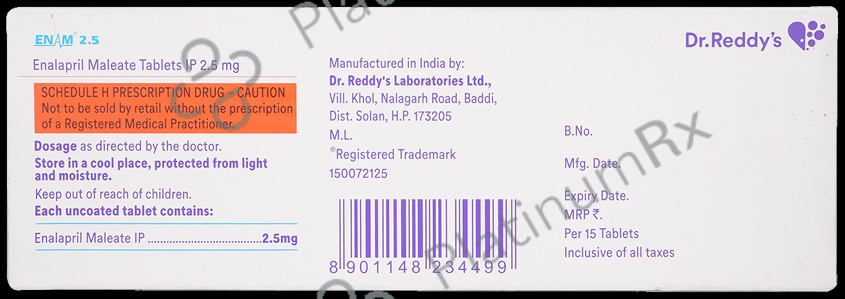 Enam 2.5mg Tablet 15s