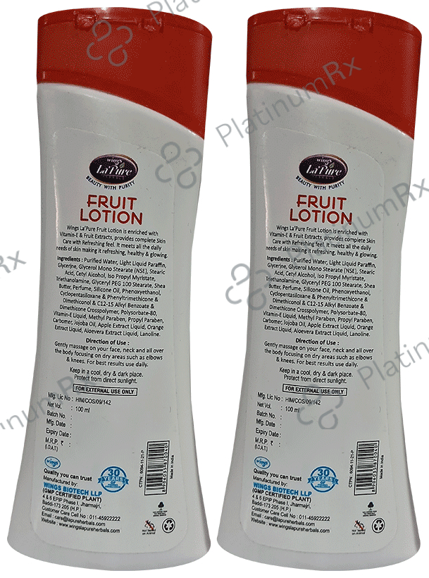 Wings Fruit Lotion (100ml Each)
