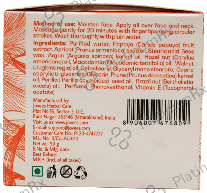 Jovees Argon Kernal OIl Hair Rpair Face Massage Cream