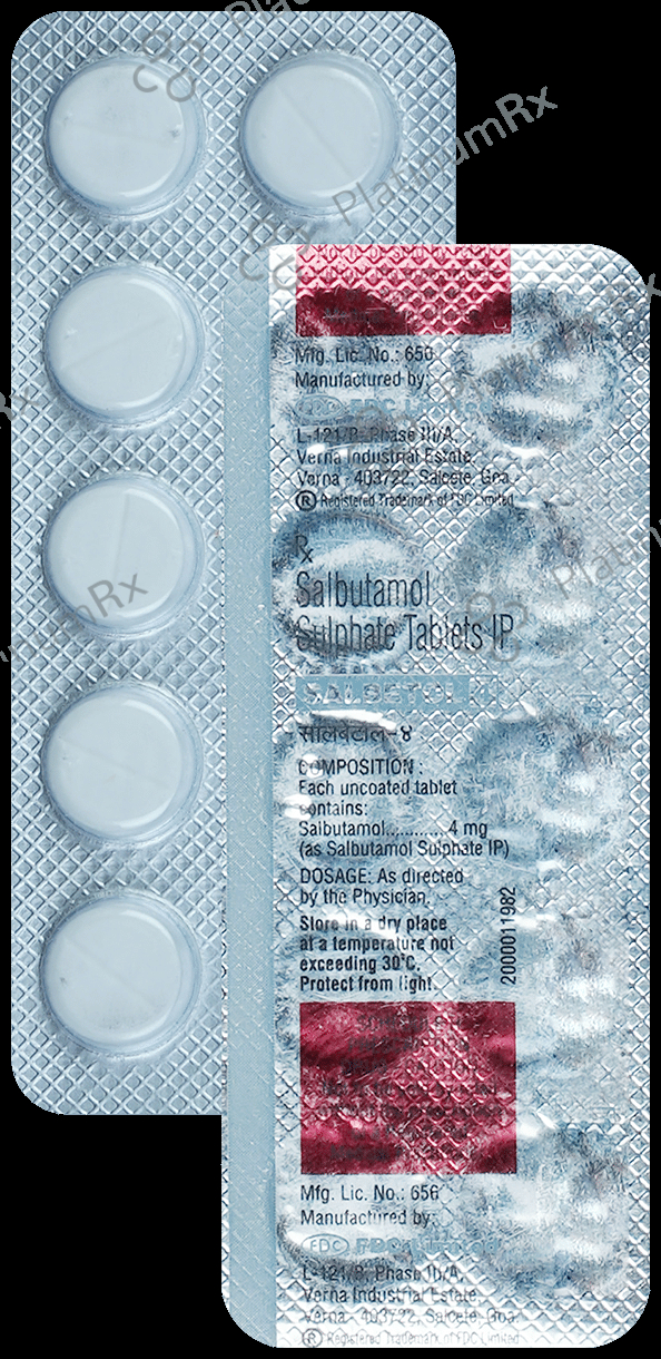 Salbetol 4mg Tablet