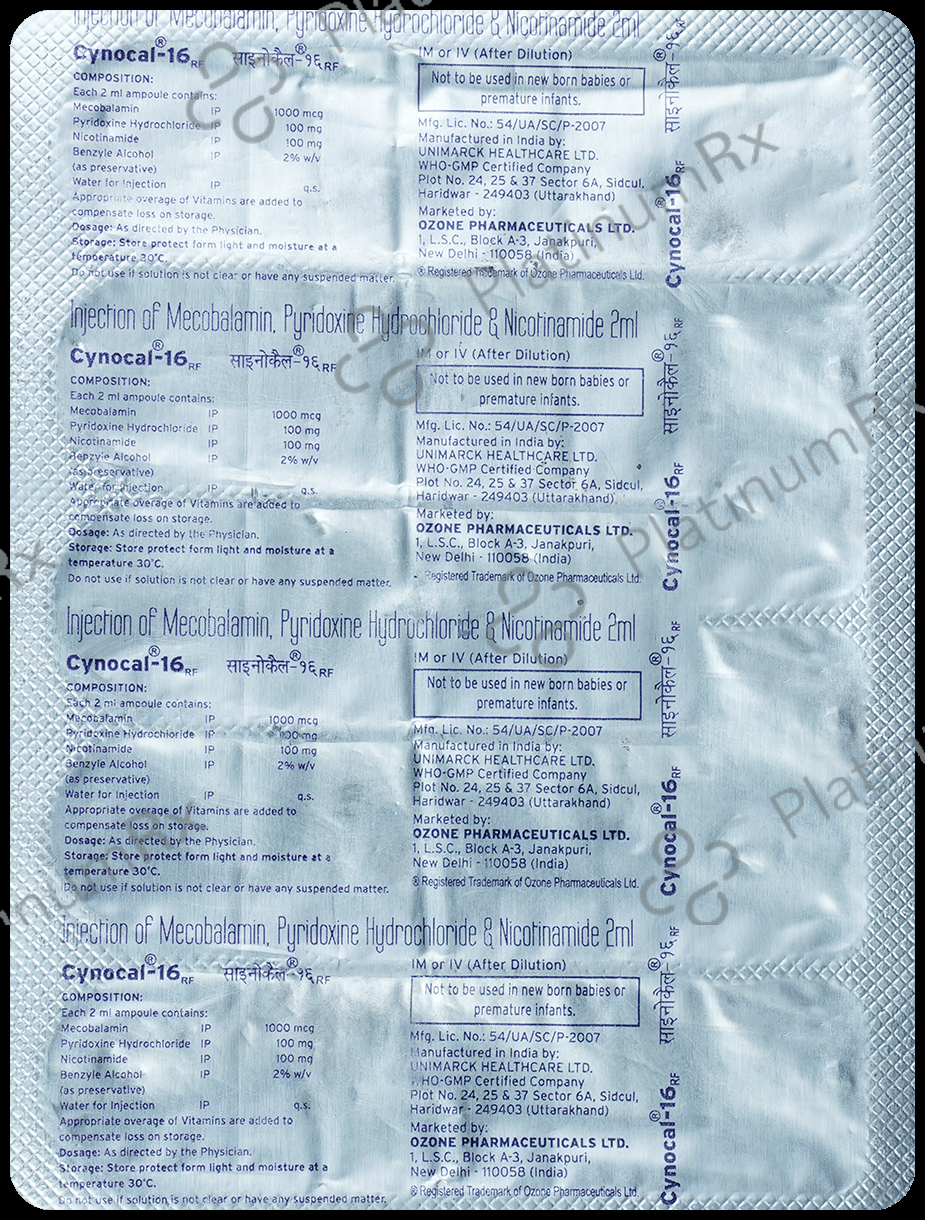 Cynocal-16 Injection 5s