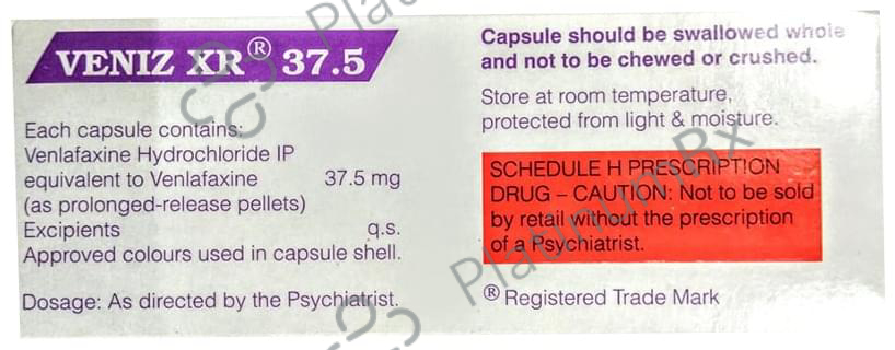 Veniz XR 37.5mg Capsule 10s