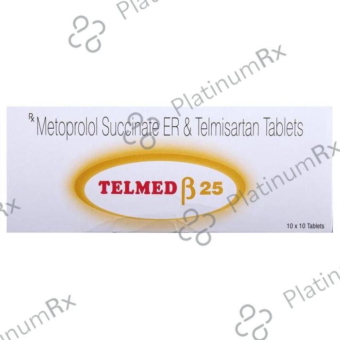 Telmed Beta 25 ER 23.75/40mg Tablet 10s