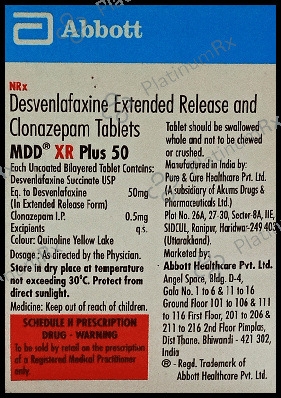 MDD XR Plus 50 Tablet