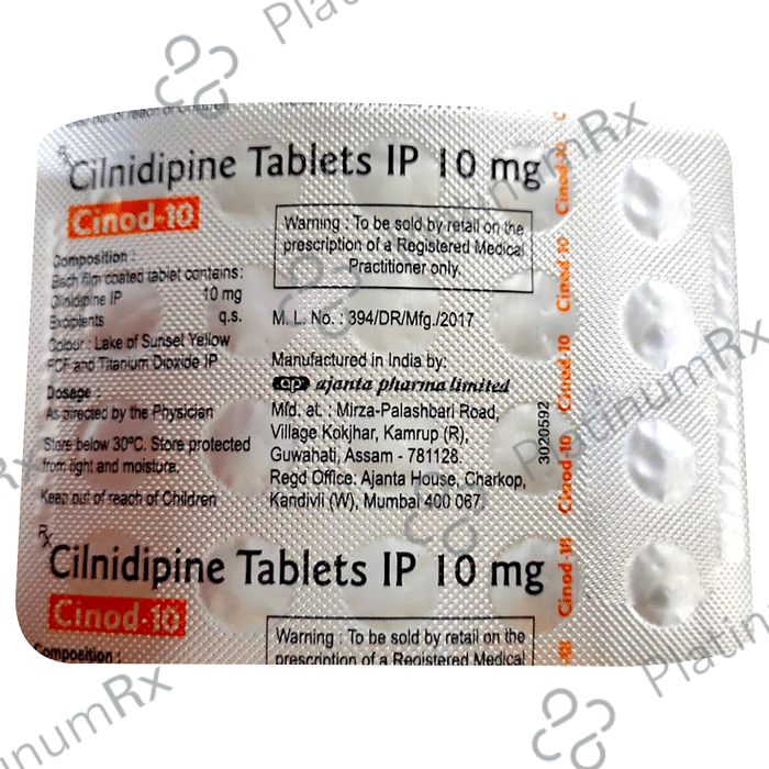 Cinod 10mg Tablet 20s