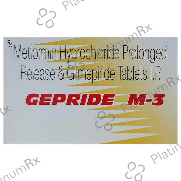 Gepride M 3/850mg Tablet PR 10s