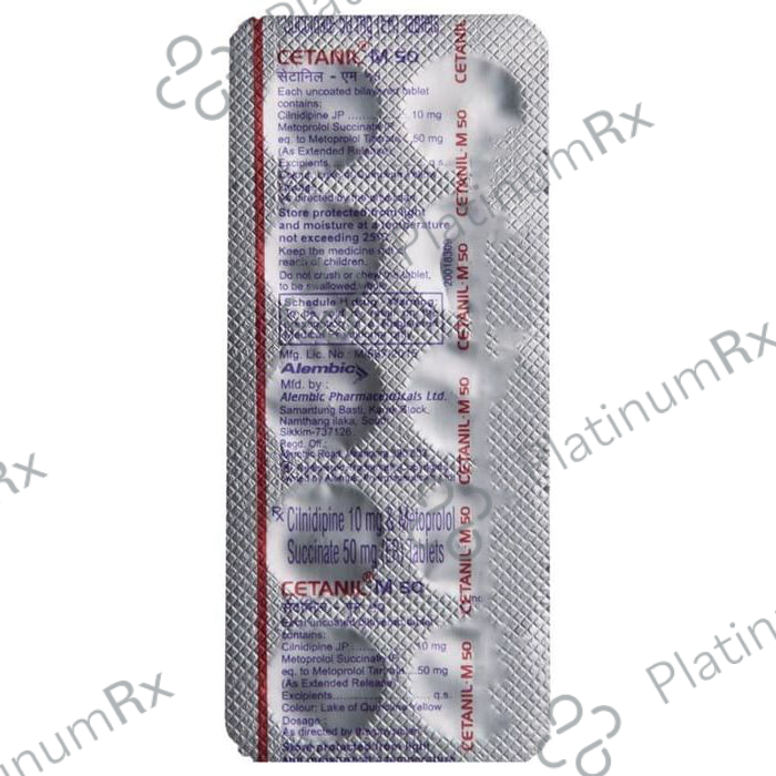 Cetanil M 10/50mg Tablet ER 10s