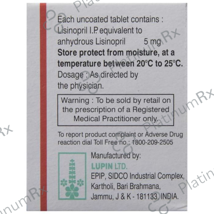 Lipril 5mg Tablet 15s