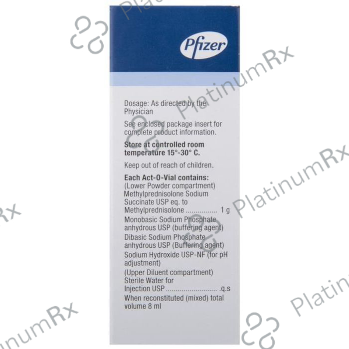 Solu Medrol 1gm Injection 8ml