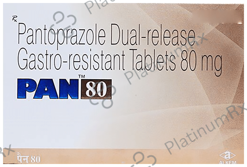 PAN 80mg Tablet 15s