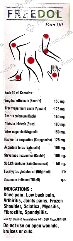 Freedol Pain Reliever Oil