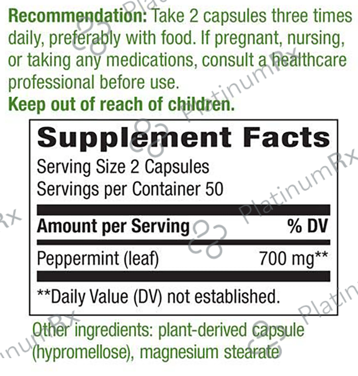 Nature's Way Peppermint Leaf Vegan Capsule