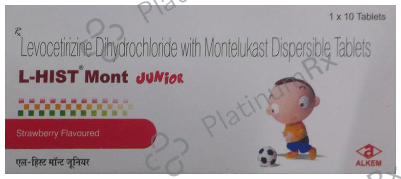 L Hist Mont Junior 2.5/4mg Tablet DT 10s