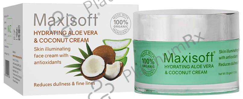 Maxisoft Hydrating Aloe Vera & Coconut Cream (50gm Each) 1 Jar