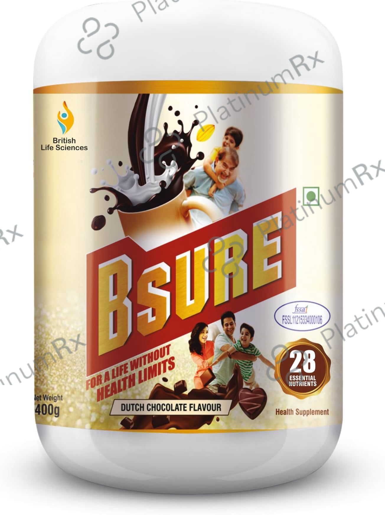 B Sure Chocolate Flavour Regular Powder 400gm
