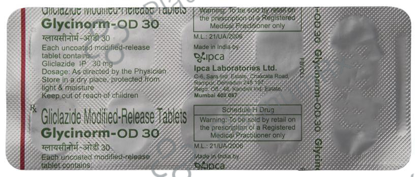 Glycinorm OD 30mg Tablet MR 10 Tablet MR