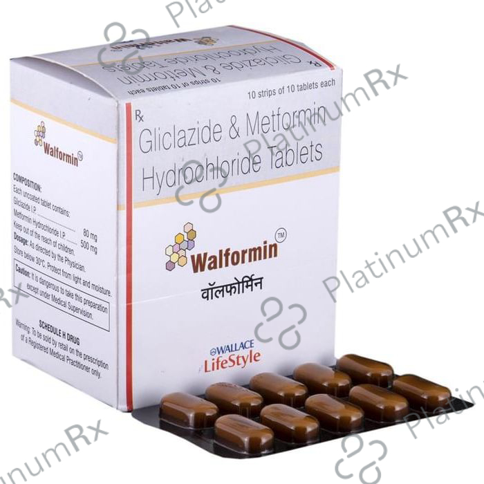 Walformin 80/500mg Tablet 10s