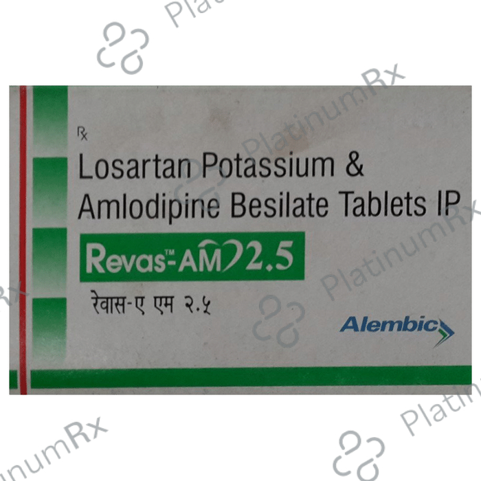Revas AM 2.5/25mg Tablet 10s