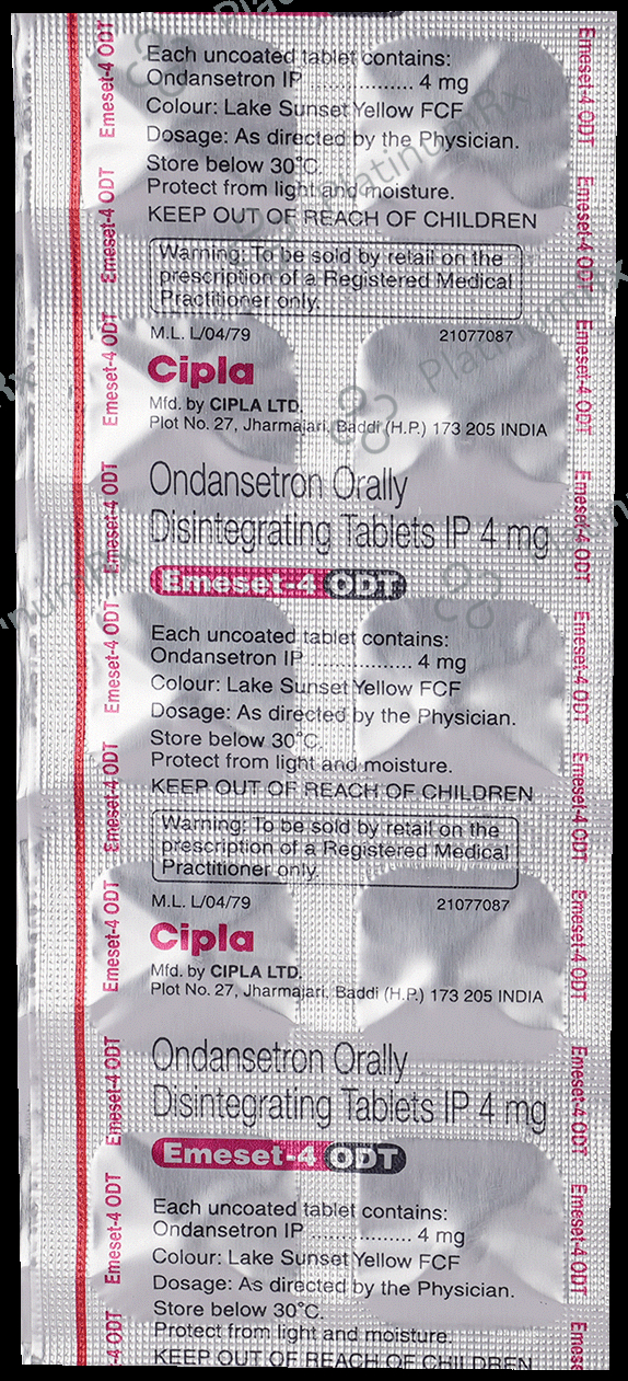Emeset 4mg ODT Tablet 10s