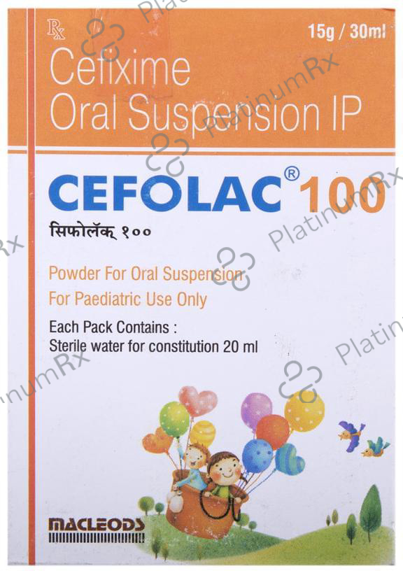 Cefolac 100mg Oral Suspension 30ml