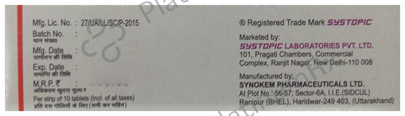 Sysron NCR 10mg Tablet 10s