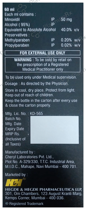MX 5% Topical Solution 60ml