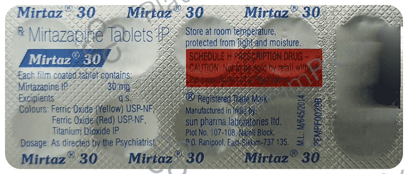 Mirtaz 30 Tablet