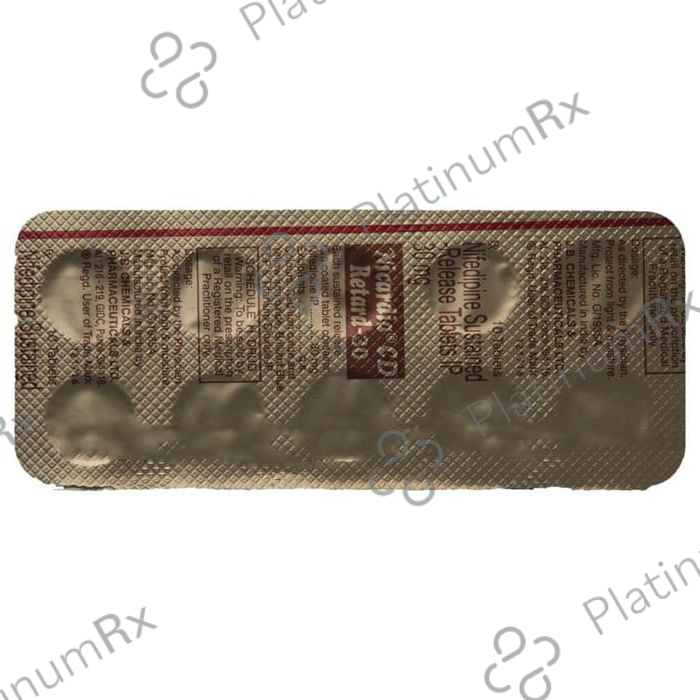 Nicardia CD Retard 30mg Tablet SR 10s