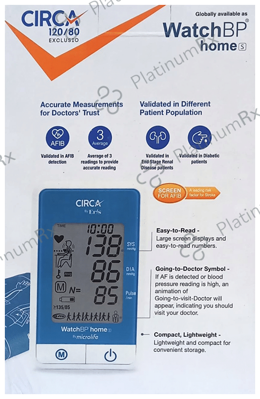 Circa 120/80 Home Blood Pressure Monitor Exclusio