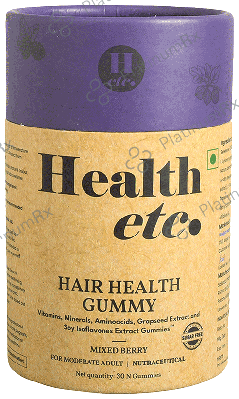 Health Etc Hair Health Gummy Mixed Berries