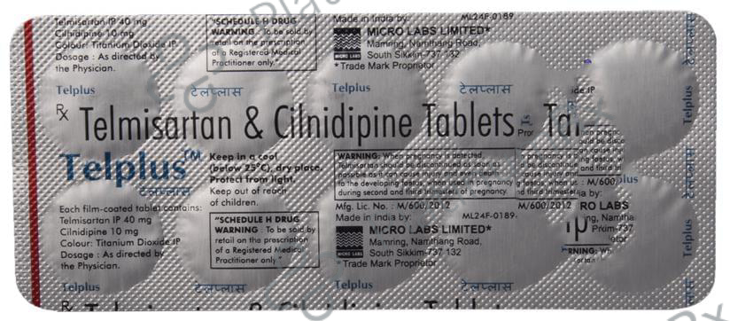 Telplus 10/40mg Tablet 10s