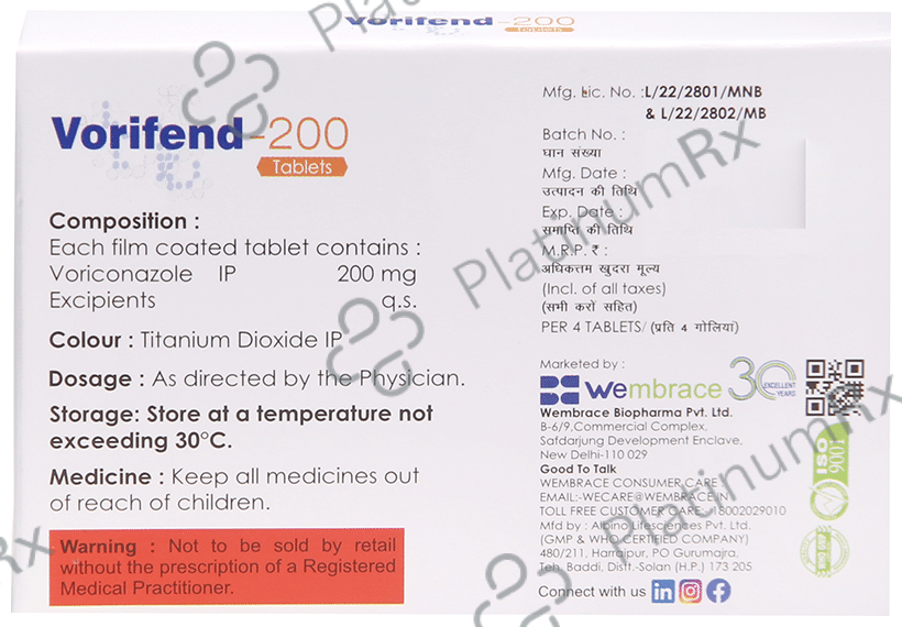 Vorifend 200 Tablet