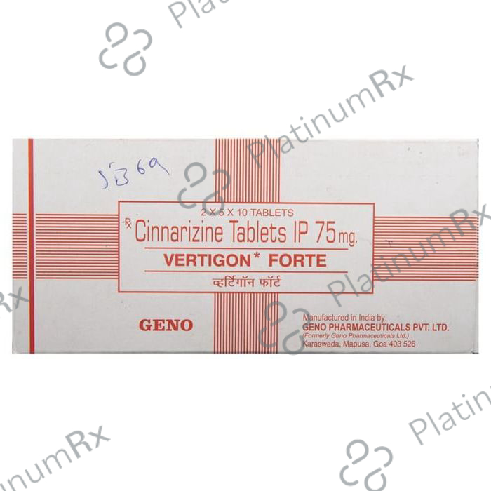 Vertigon Forte 75mg Tablet 10s