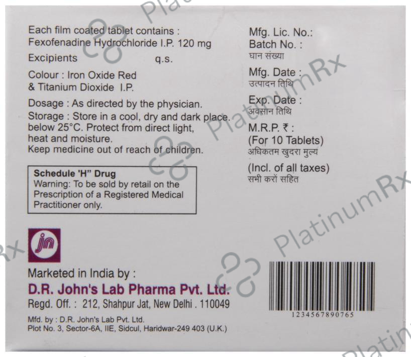 Fexolife 120 Tablet