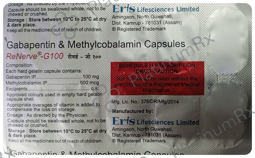 Renerve-G 100mg/500mcg Capsule 10s
