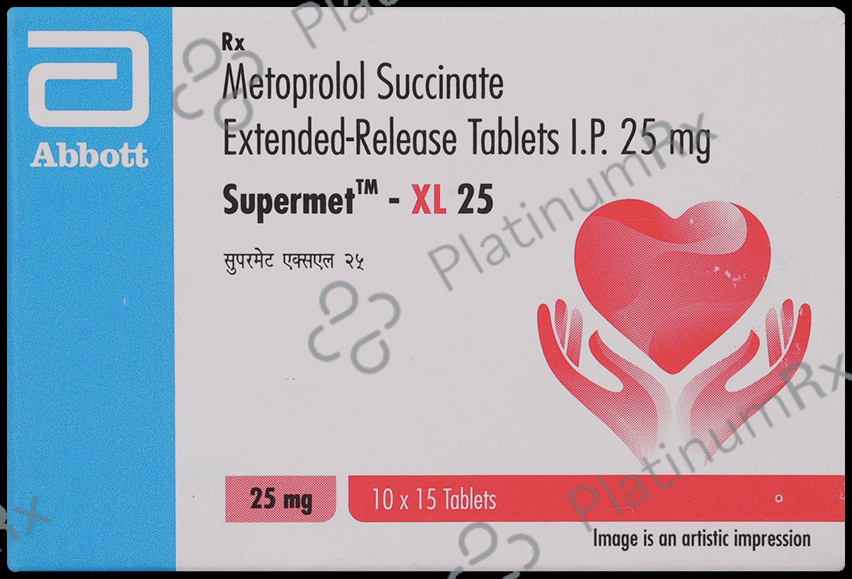 Supermet XL 25mg Tablet 15s