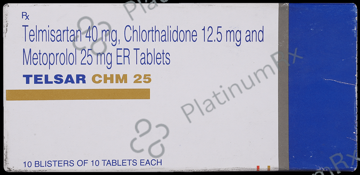 Telsar CHM 12.5/25/40mg Tablet 10s