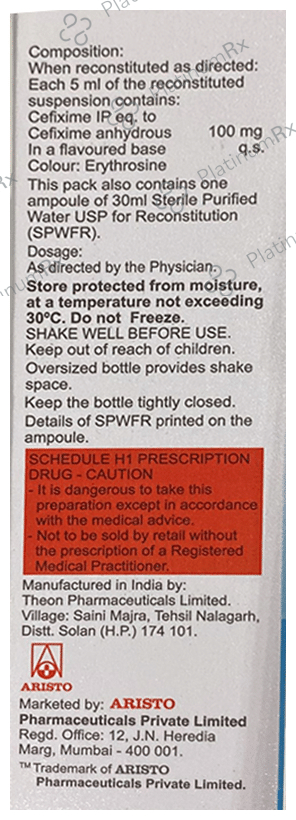 Maxicef O 100mg Oral Suspension 30ml