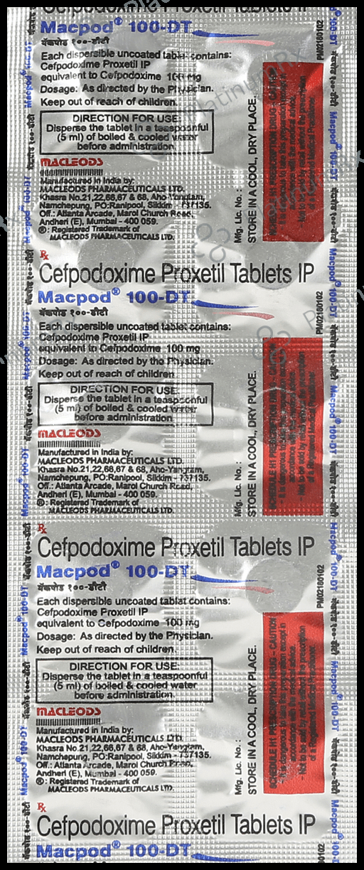 Macpod 100mg DT Tablet 10s