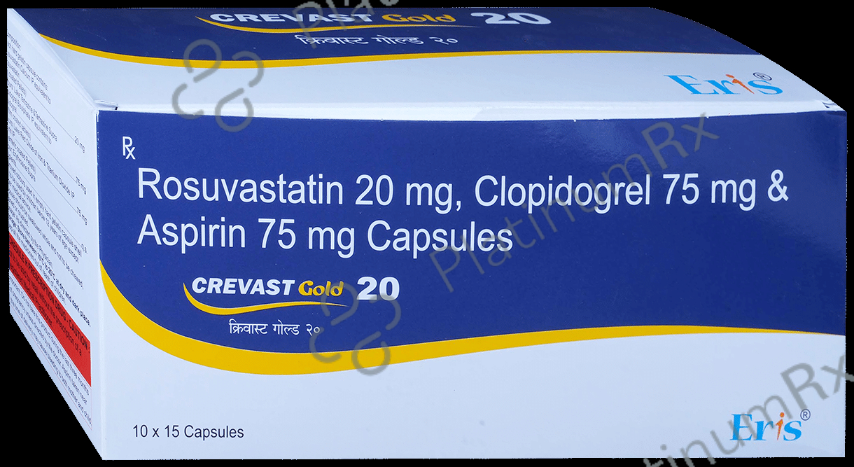 Crevast Gold 20/75/75mg Capsule 15s