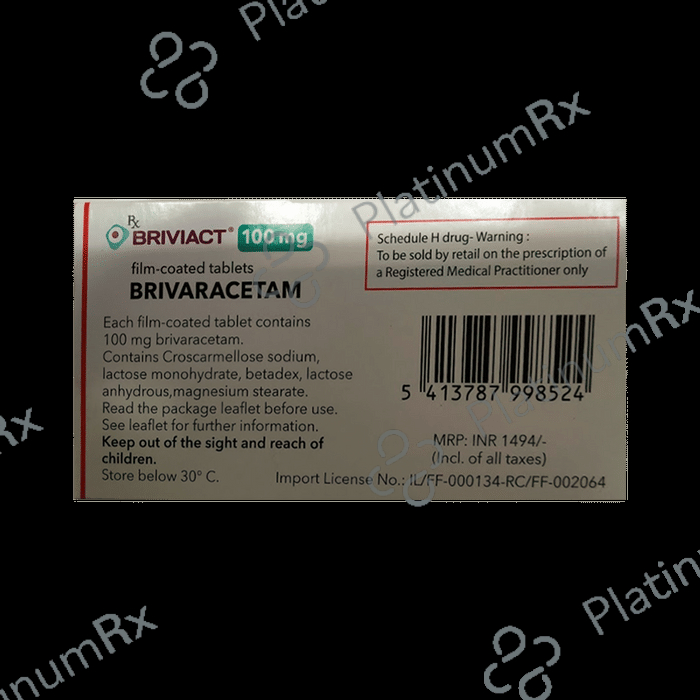 Briviact 100mg Tablet