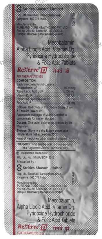Renerve D Tablet 10 Tablet