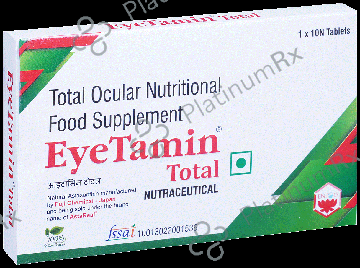 EyeTamin Total Ocular Food Supplement Tablet 10s